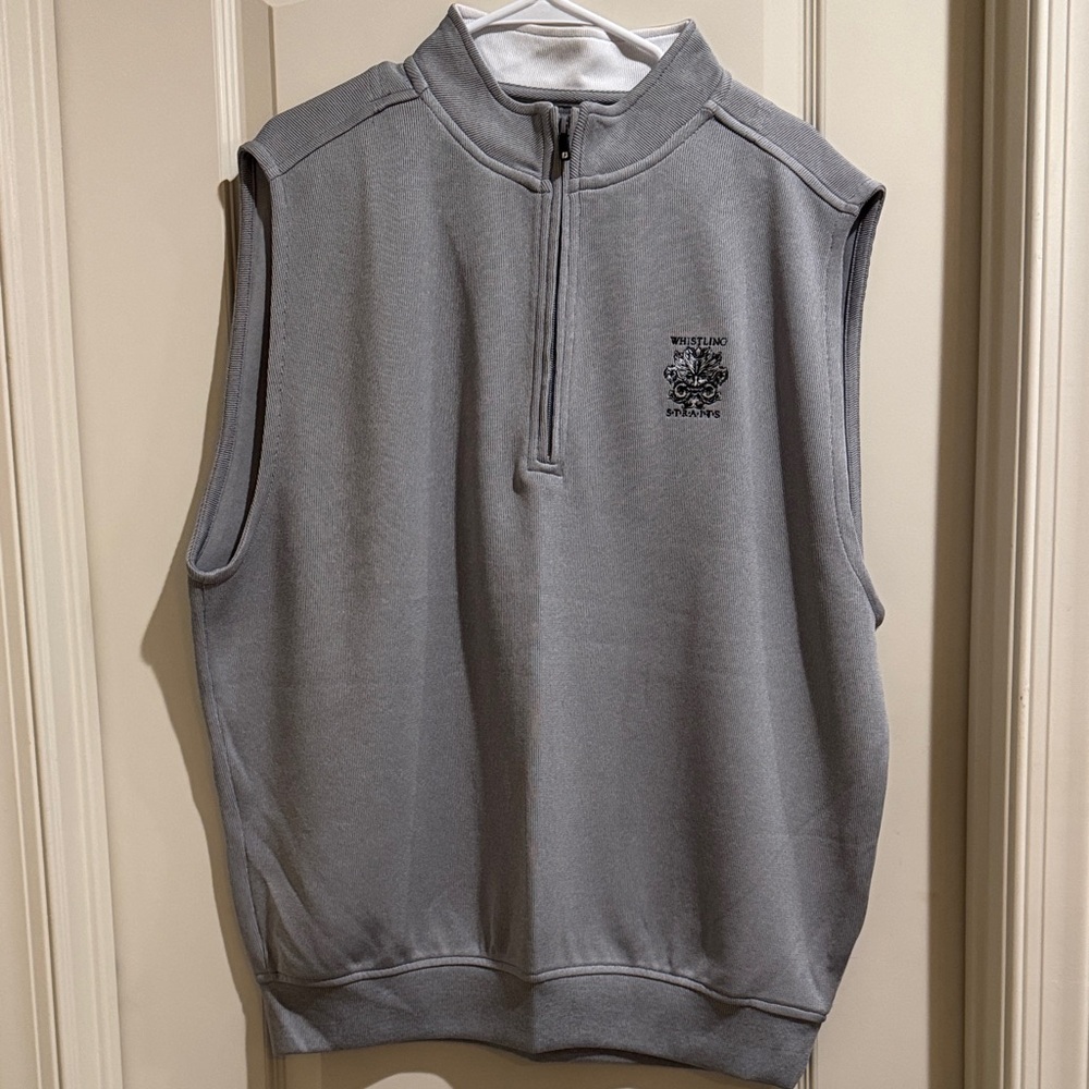 Foot joy Men's Gray Sleeveless Golf Sweater